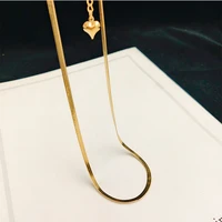 meyrroyu stainless steel three colors snake bone necklaces thick chain choker 2021 new pendants for women fashion jewelry colar
