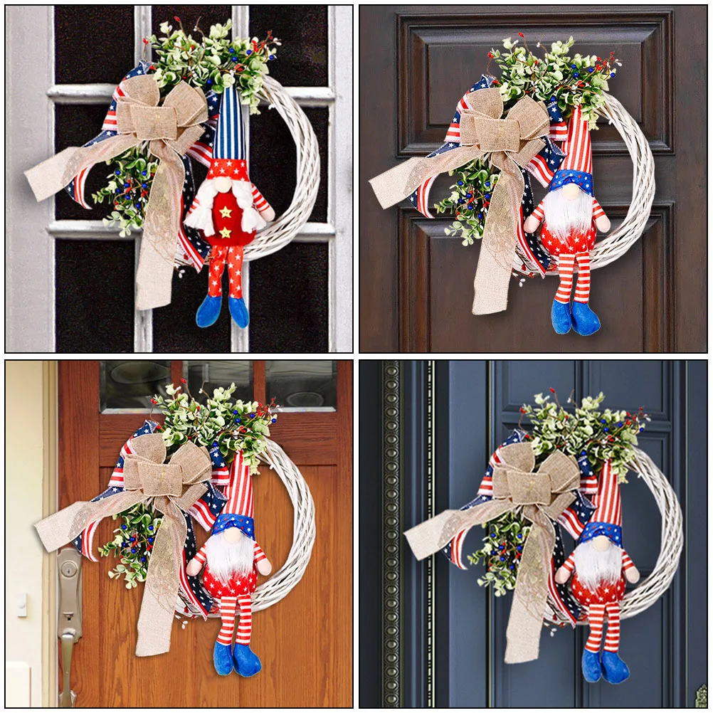 

Independence Day Wreath Unique Home Decorative Garland Door Wreath Adornment Independence Day Wreath Adornment