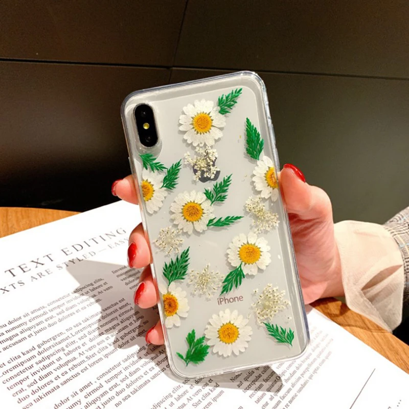 Чехол для iPhone 11 Pro XS Max 6 6S 7 8 Plus X XR прозрачный с зелеными листьями и розовыми