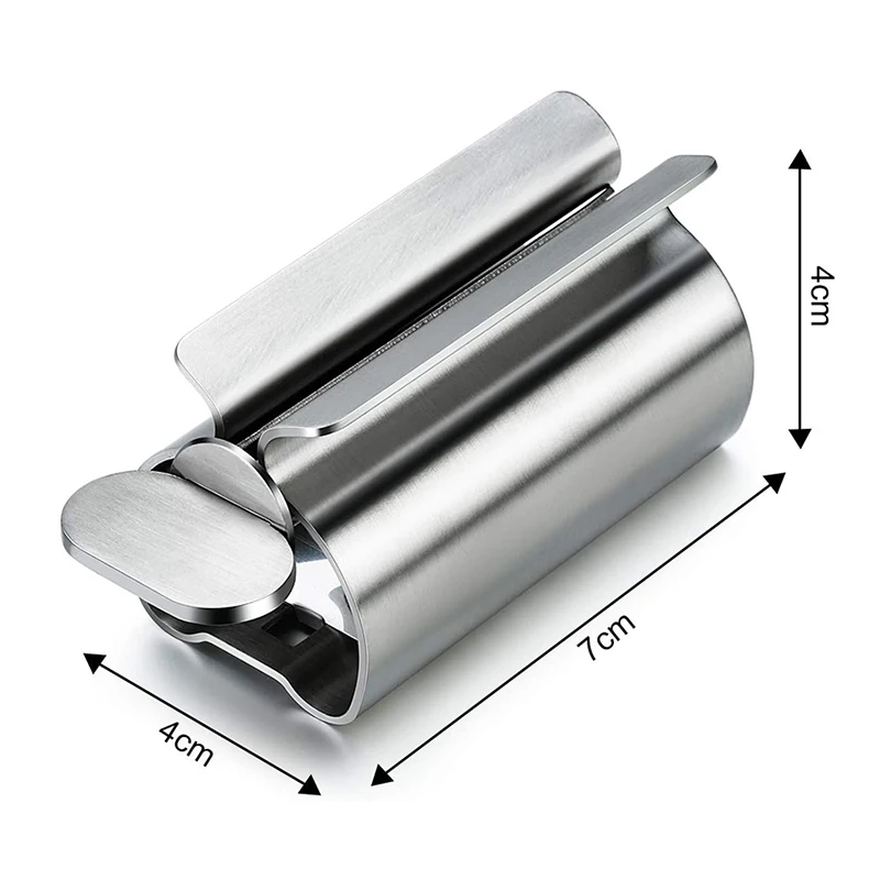 Stainless Steel Rolling Toothpaste Squeezer Tube Dispenser Bathroom Accessories Set Toothbrush Holder Storage Rack | Дом и сад
