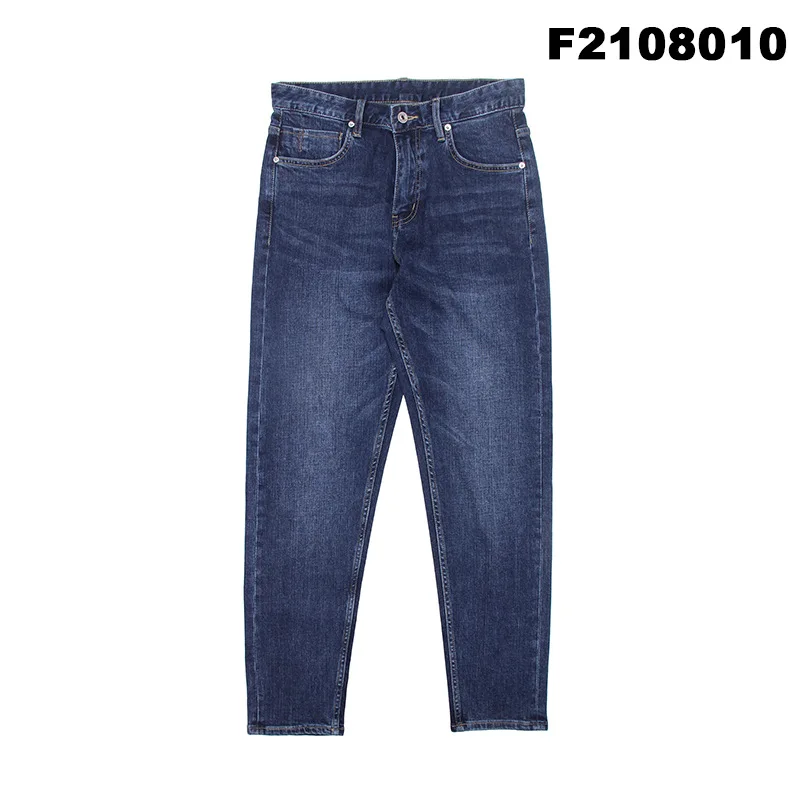 

Джинсы мужские прямые стрейчевые, деловой стиль, повседневные мягкие брюки из денима с завышенной талией, свободные винтажные штаны, уличная одежда