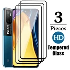 3 шт. Защитное стекло для Xiaomi Poco M3 Pro m3 f3 Защитное стекло для экрана для Xiamoi Xiomi poco x3 pro x3 M3 5G пленка защитное стекло
