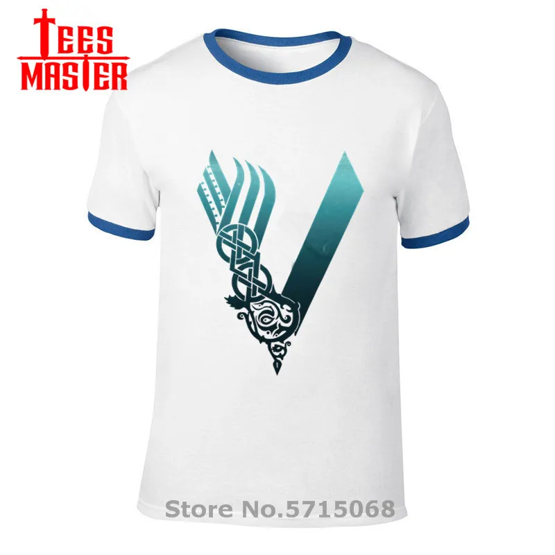 2020 лето синий логотип викингов футболки для мальчиков-подростков девочек