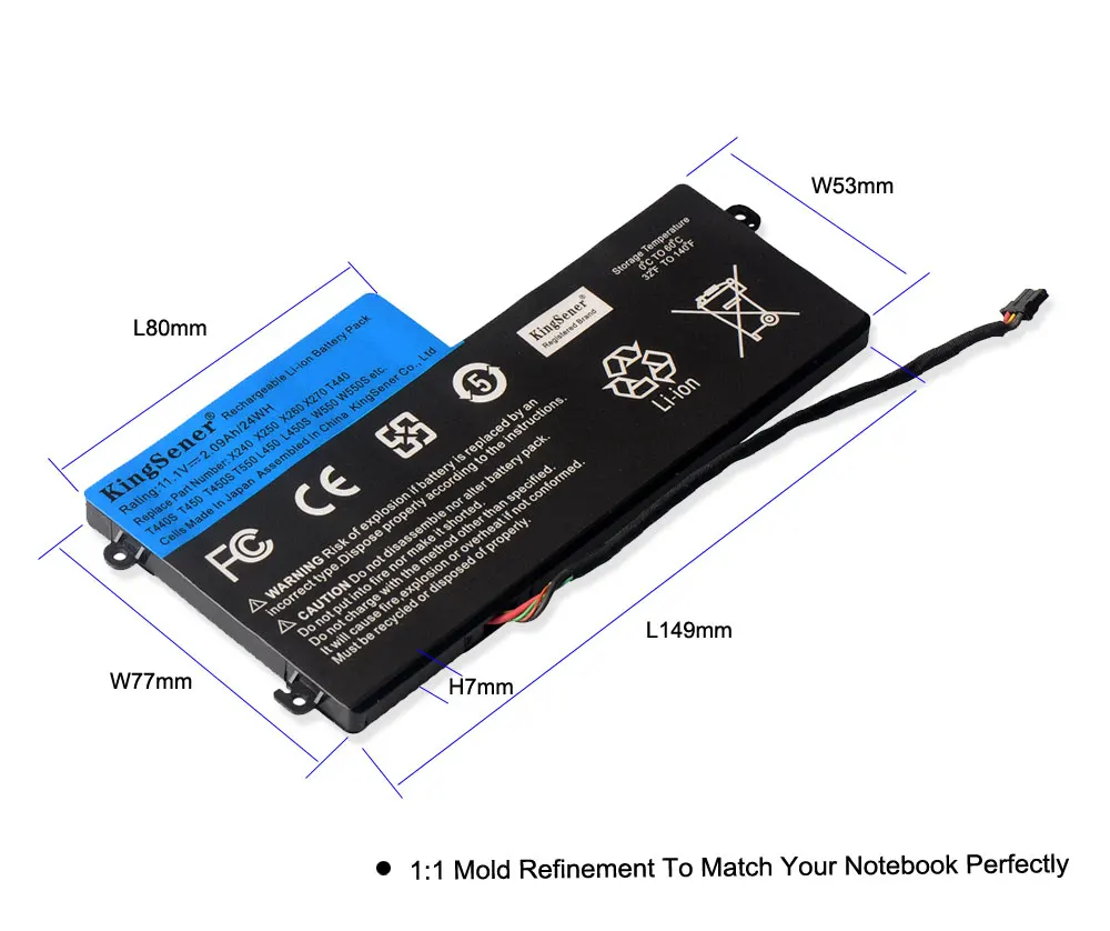 kingsener internal battery for lenovo thinkpad t440 t440s t450 t450s x240 x240s x250 x260 x270 l450 45n1110 45n1111 45n1112 24wh free global shipping