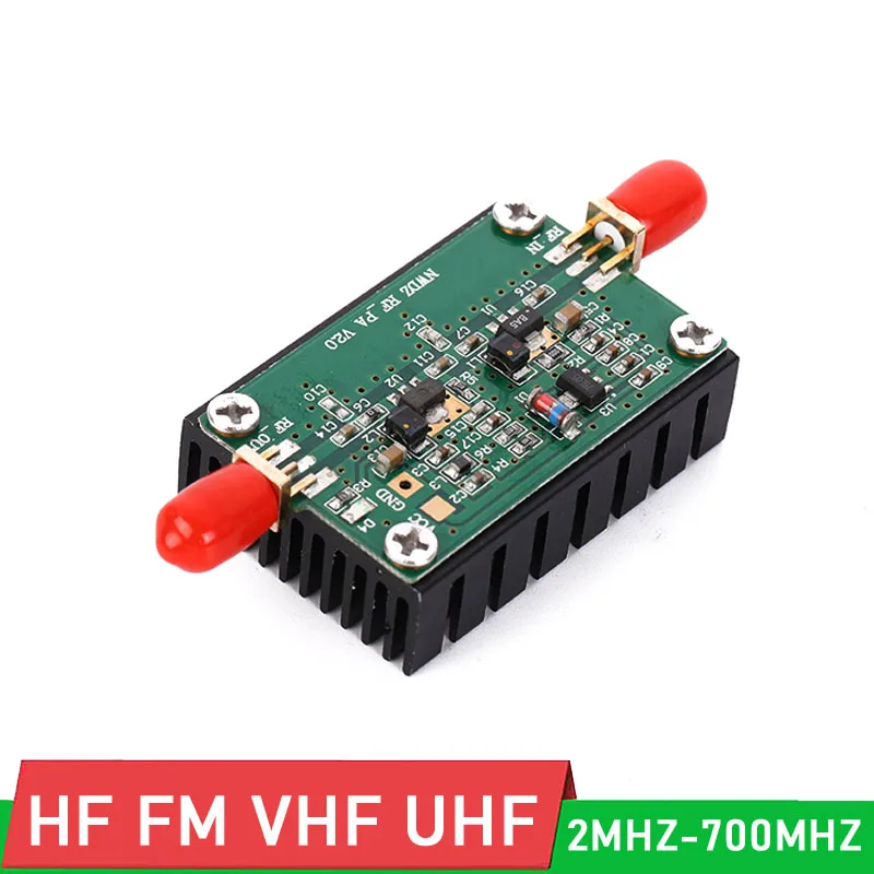 2 МГц-700 МГц 3 Вт HF VHF UHF FM-передатчик широкополосный Радиочастотный усилитель