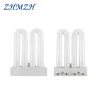 AC220V люминесцентная лампа трубка белый 9 Вт двойное U-образное Внутреннее освещение 6500K 4 контакта люминесцентный свет Энергосберегающие настольные лампы