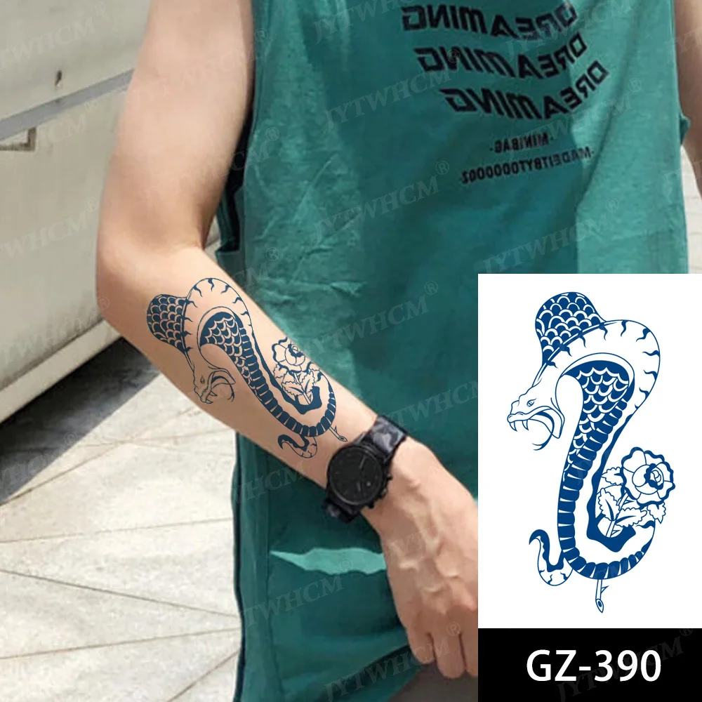 Татуировка Змея с соком водостойкая стойкая Сексуальная искусственная