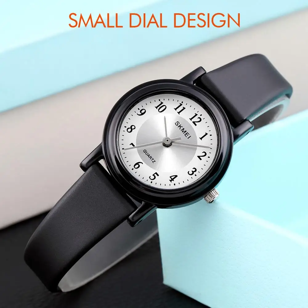 

SKMEI Japanese Battery Women Watch Simple Thin Light Black Bracelet Waterproof Shockproof Ladies Wristwatch orologio donna 1659