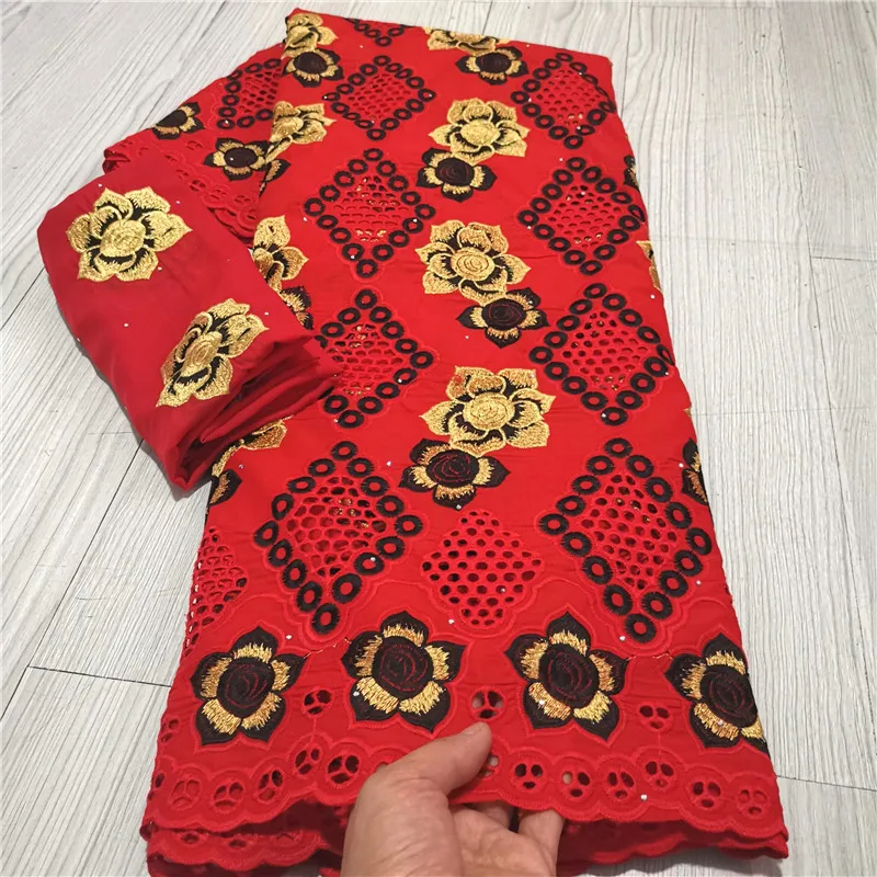 Новейшая нигерийская кружевная ткань с тюлем блузка хлопковая для