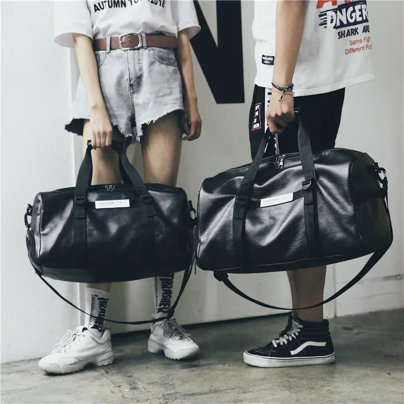 Multifunctional Gym bag Soft Leather Travel Bag Women Crossbody fitness yoga Sport Large Men Shoulder Storage Tote for Shoes |