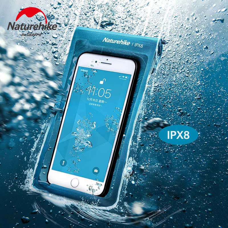 Naturehike IPX8 мобильный телефон Водонепроницаемая сумка ТПУ Мембрана Дайвинг чехол