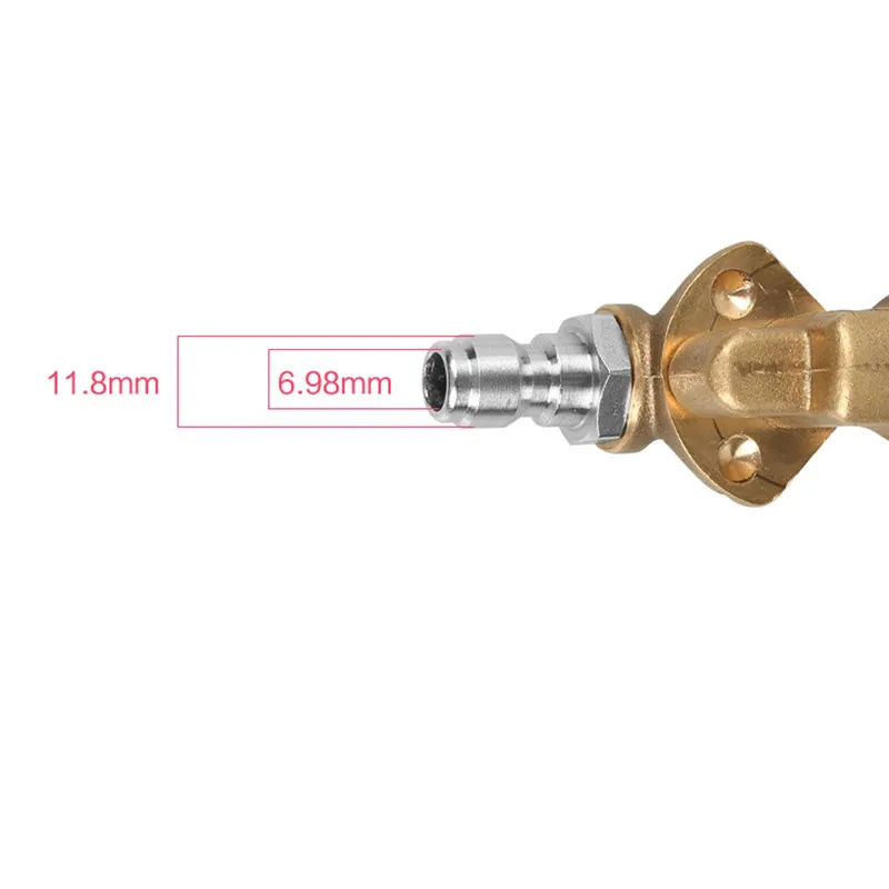 

Five-speed Adjustable Nozzle Pure Copper Fast Connection Rotary Coupler for High-pressure Cleaner 1/4 Quick Plug 90 degree