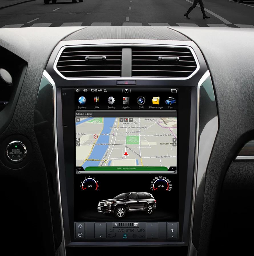 Tesla стиль Android 7,1 Автомобильный плеер gps навигация для Ford Explorer 2G 3 2G 2011 2012 2013 Автомобильный мультимедийный аудио стерео