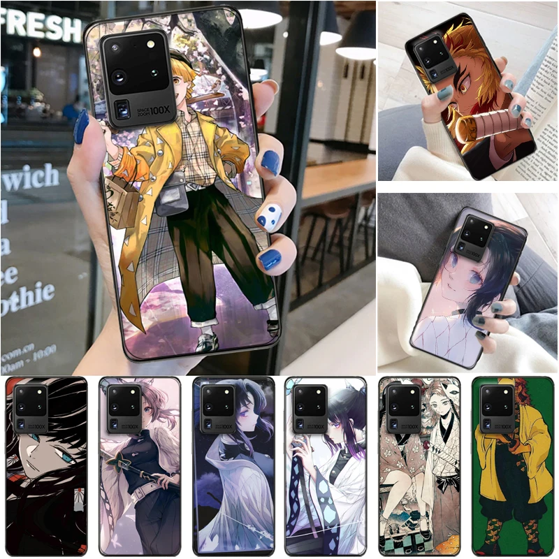 

Demon Slayer Kimetsu No Yaiba Kamado Nezuko Agatsuma Zenitsu Kamado Tanjirou Phone Case For Samsung Galaxy S20 Ultra FE
