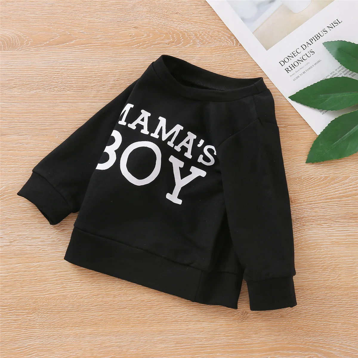 2020 0-3Y Baby' Kids Girls Boys Sweatershirt, Mommy's BOY letter Print Pullover Top Long Sleeve Hoodies for Autumn and Spring