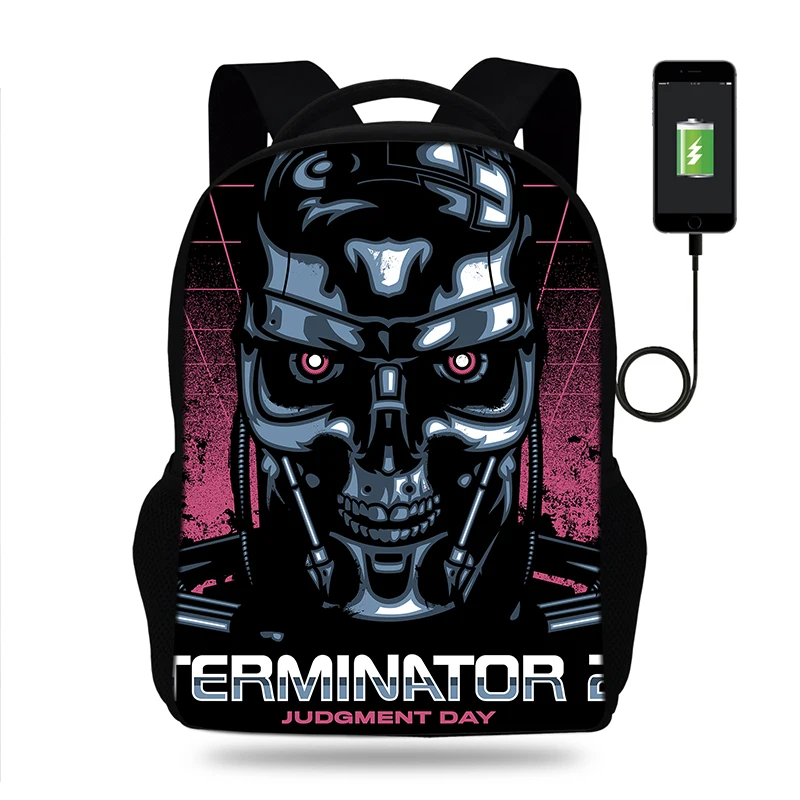 17 дюймовый мужской рюкзак USB зарядное устройство школьный для ноутбука