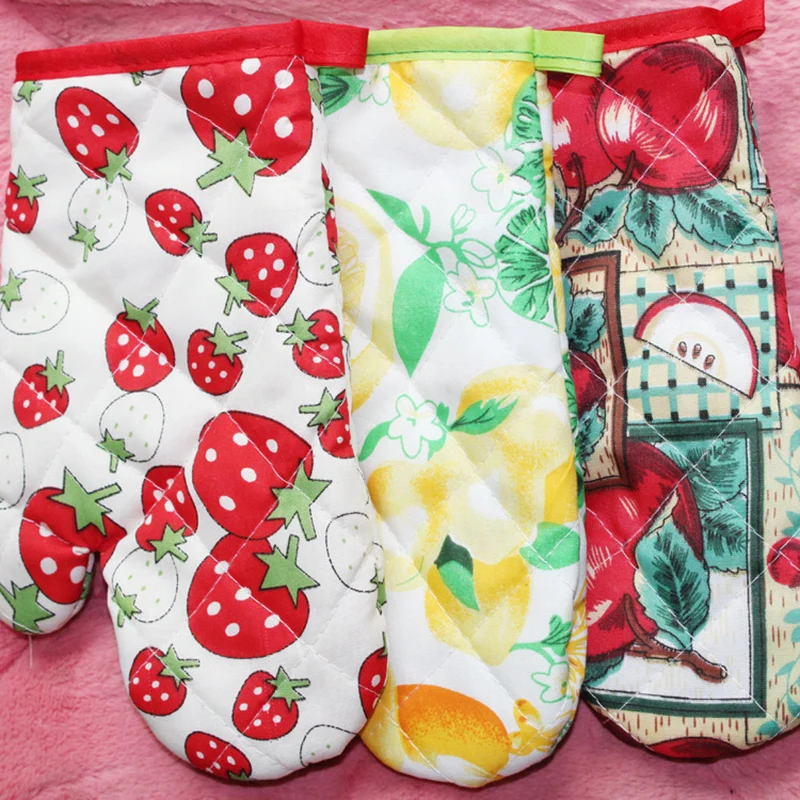 1 шт. утолщенные термостойкие хлопковые безопасные перчатки для выпечки