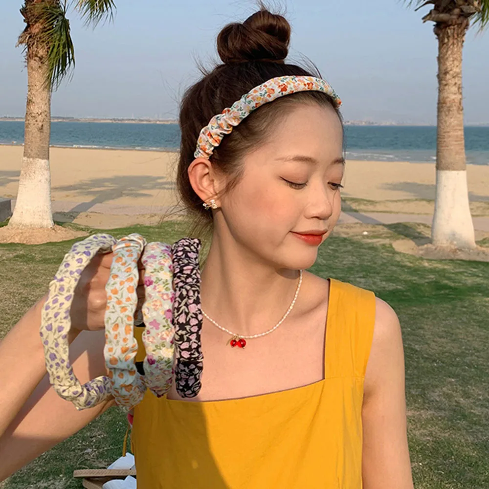 

Lady Hair Hoop Turban Headband Elastic Hairband Hair Accessories For Girls Stay On Knotted Head Band Hair Band Women Headbands