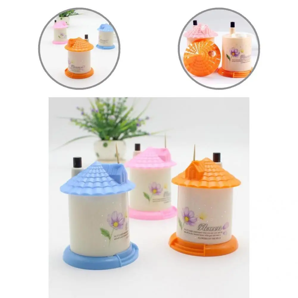 

Compact Practical Toothpicks Container Case Plastic Toothpick Dispenser Sturdy for Restaurant