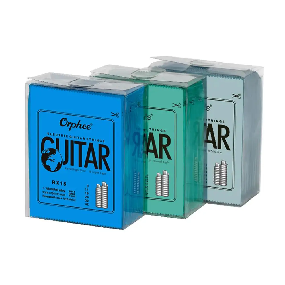 Струны для электрогитары Orphee 6 шт./компл. RX15/RX17/RX19 супер-светильник