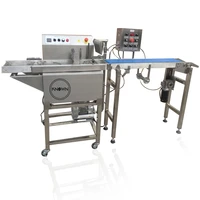 8kg commercial chocolate coating machine chocolate enrobing machine for covering nuts chocolate candy
