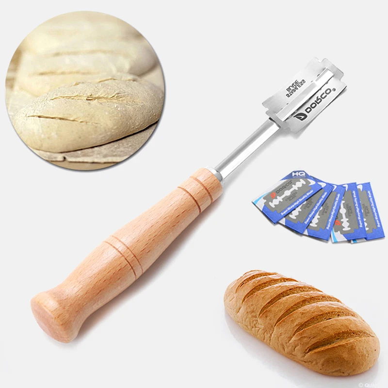 Ломтерезка для хлеба лезвие с деревянной ручкой инструмент резки резак торта