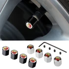 Стайлинг автомобиля колпачки для клапанов колес колпачки Противоугонная Крышка для Abarth Fiat 500 Punto Stilo Bravo Ducato Freemont 124 600 Panda Ege