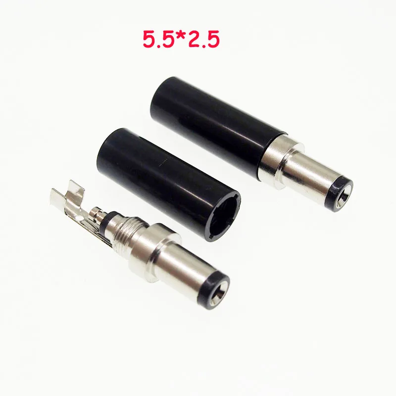 25 компл./лот из чистой меди никелированный DC штекер 5 5*2 5/5 1/4 0*1 7/3 5*1 35|plug 5.5|plug dcplug 3.5 |
