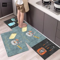 cute cartoon kitchen mat for floor long small bedroom carpet washable thin absorbent bathroom mat customize