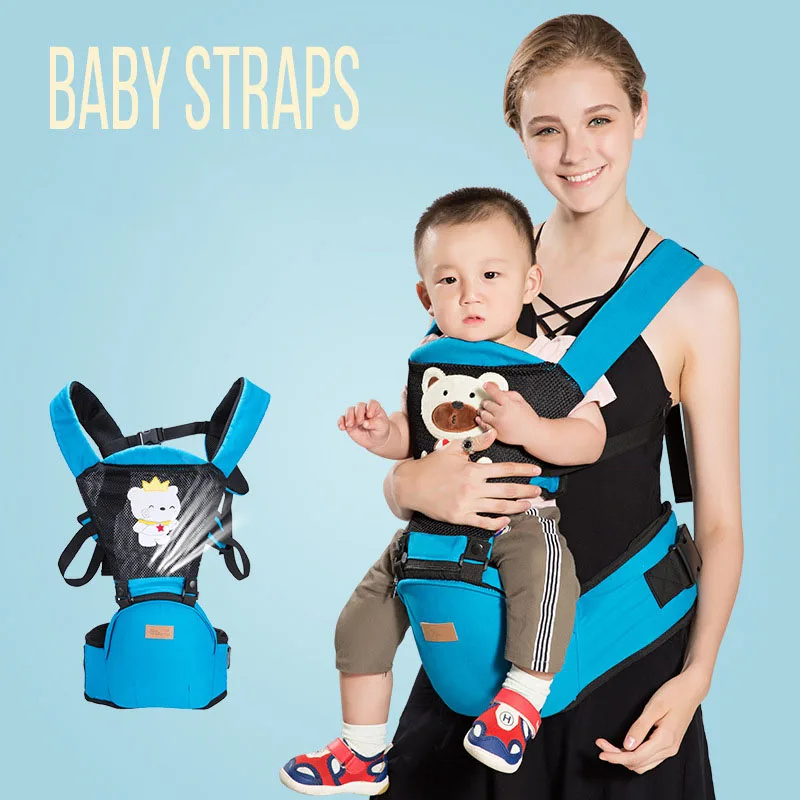 Эргономичный рюкзак переноска для детей 0 36 месяцев слинг на бедрах дышащая сетка