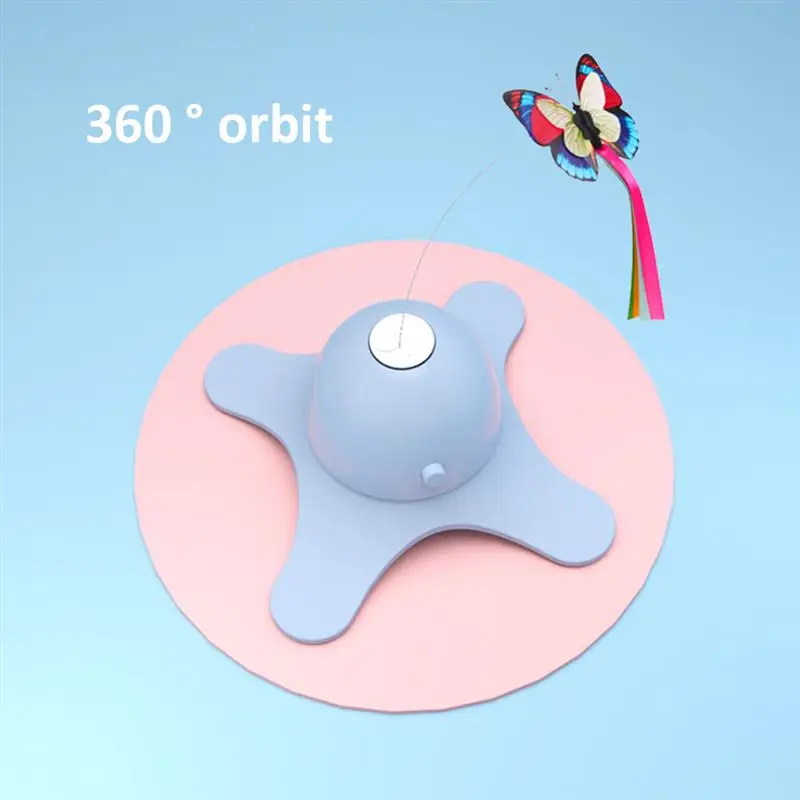 

Fidget Toys Electric Butterfly Pet Toy for Cats Kitten Interactive Cat Butterfly Toy Swing Toy cat accessories Automatic Cat Toy
