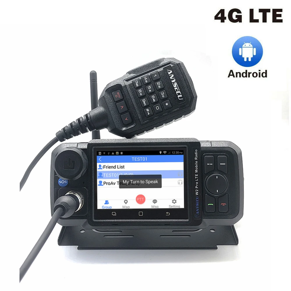 Сетевое радио ANYSECU 4G-W2Pro 4G N61 Android 7 0 LTE WCDMA GSM Wi-Fi телефонная связь работа с реальным