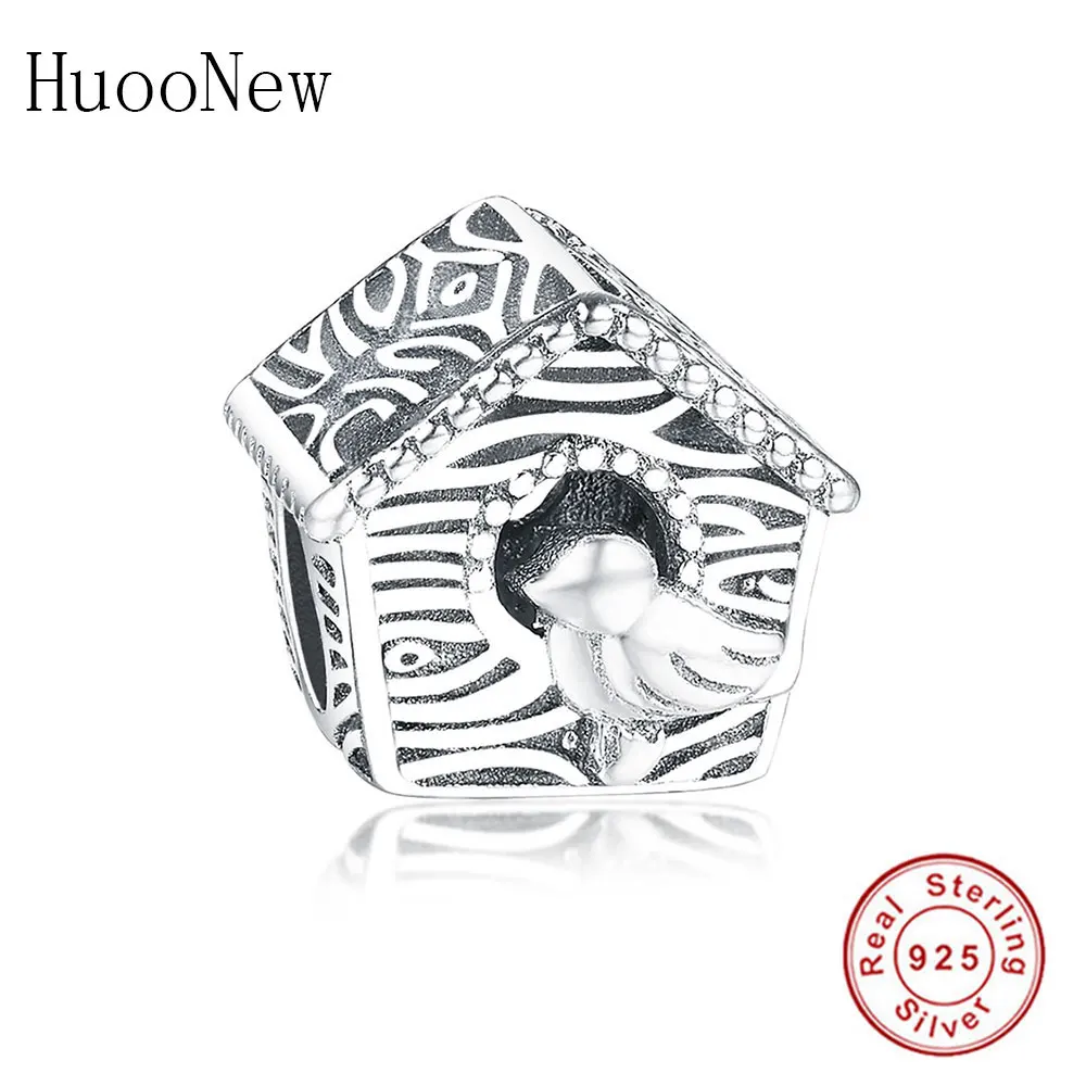 2019 подходящий оригинальный Шарм-браслет птица дом бусины подвески серебряные