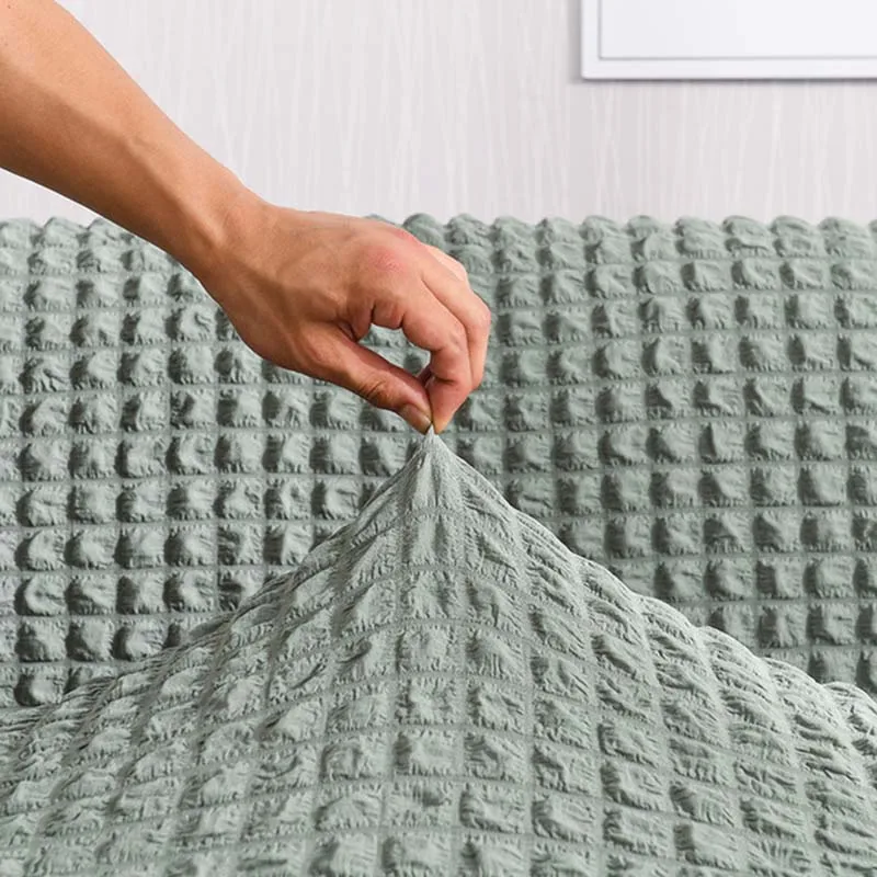 

Mcao Sofa Slipcover Easy Fitted Solid Soft Elastic Couch Covers Stretch Durable Universal Furniture Protector with Skirts HT0886