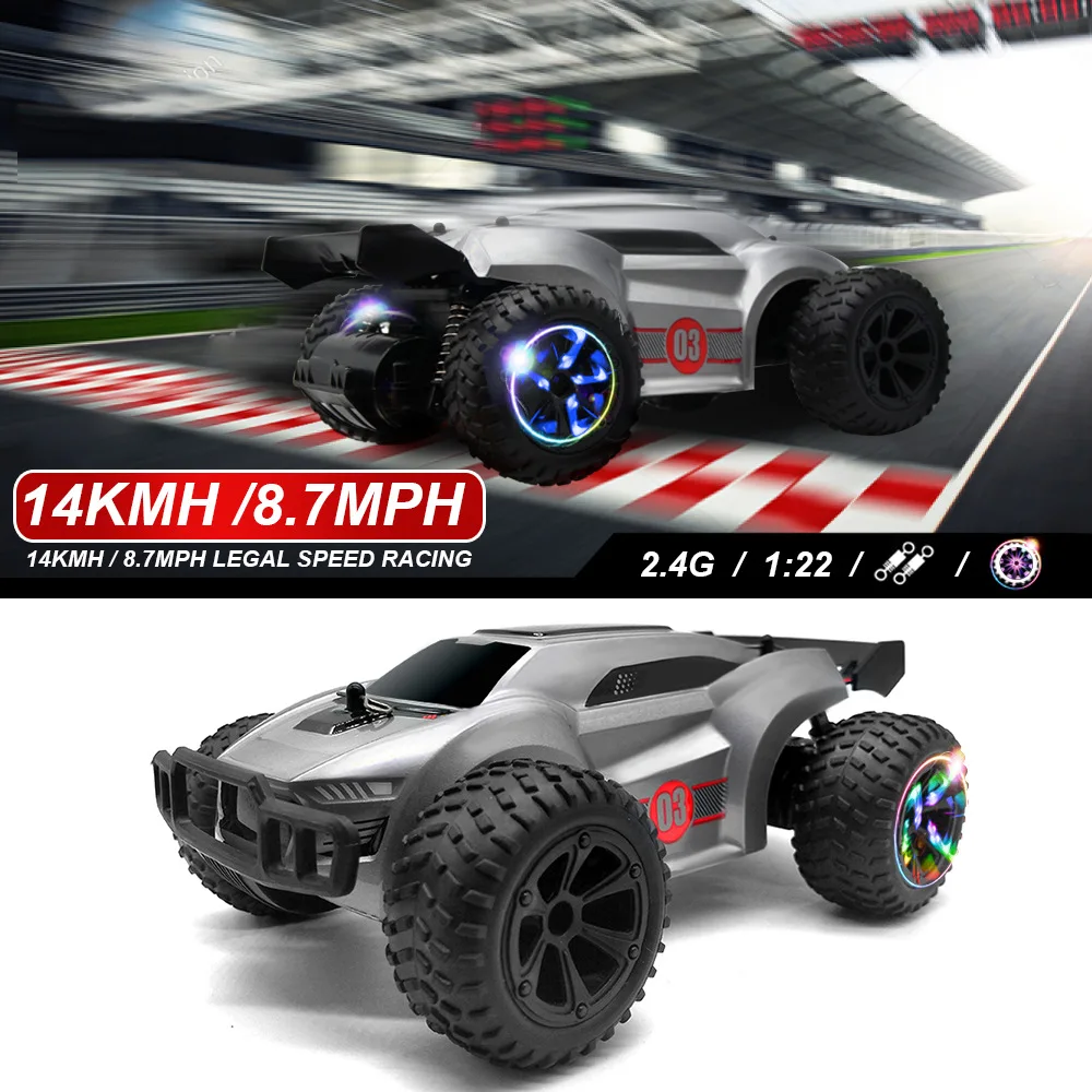 1:22 RC Автомобиль 2 4G высокая скорость 15 км/ч Быстрый 4WD пульт дистанционного
