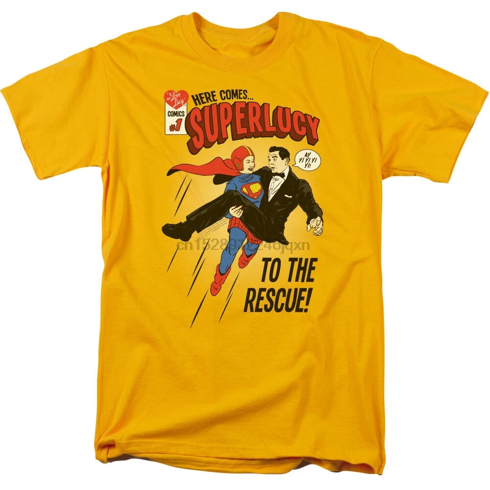 Лицензионная футболка из хлопка с коротким рукавом и надписью I Love Люси Show Lucille Ball