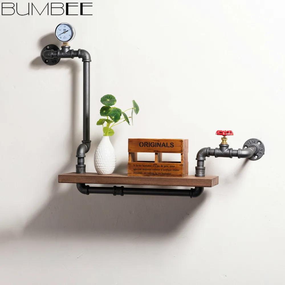 Железная ретро полка в стиле лофт декоративная настенная для стен|Подставки
