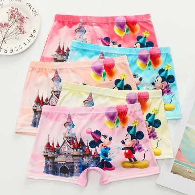 Disney Mickey Boys panties kids cartoon Underwear 2 to 8 yrs Aisha Minnie girls Underpants Sofia briefs underpanties set|Нижнее белье| |