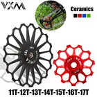 Керамический задний переключатель передач VXM для велосипеда, 11T, 12T, 13T, 14T, 15T, 16T, 17T, Jockey Wheel, дорожный, горный велосипед, обработанная на станке с ЧПУ, анодированный подшипник