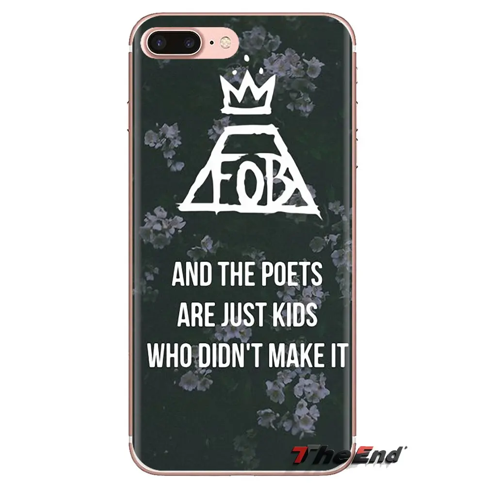 For iPhone XS Max XR X 4 4S 5 5S 5C SE 6 6S 7 8 Plus Samsung Galaxy J1 J3 J5 J7 A3 A5 fashion Fall Out Boy bands logo Phone Case |