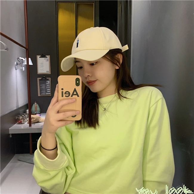 

Japanese Cartoon Embroidered Casual Couple Baseball Cap Men and Women Spring Summer Sun Hat Soft Cap Cap