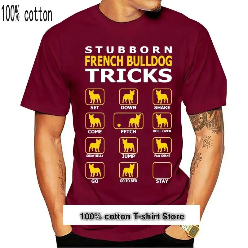 

Camiseta de Bulldog Francés para hombre, camisa playera para hombre de talla grande 4XL