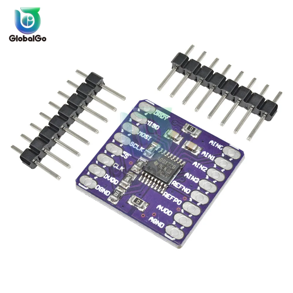 CJMCU-1220 ADS1220 A/D 8pin преобразователя постоянного тока ADC SPI 24 битный аналого-цифровой преобразователь модуль для Arduino 3-5V
