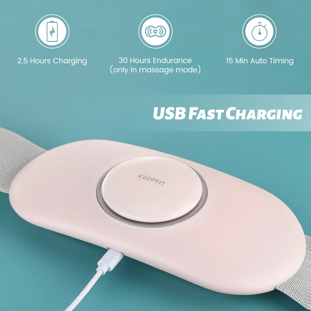 

Smart Waist Abdomen Massager Electric EMS Infrared Heating Massager for Waist Belly Back Stress Relief with Wireless Remote
