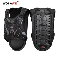 wosawe new motorcycle armor vest adult chest back protection rider motocross off road spine support body protective gear