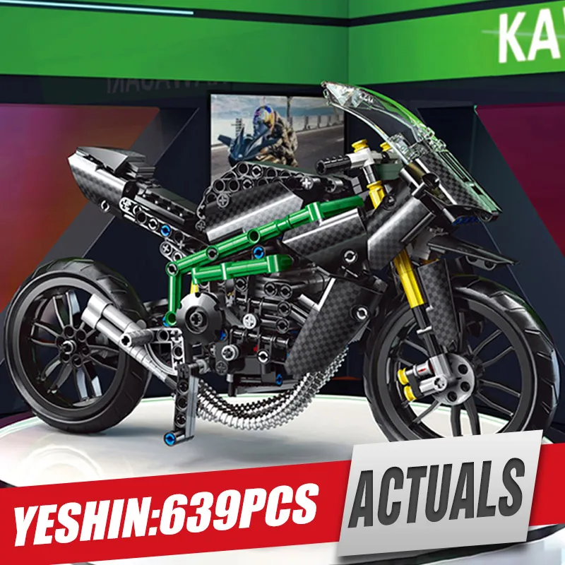 

23002 высокотехнологичные автомобильные игрушки mold KING модель мотоцикла модель модели Модели Строительные блоки для сборки игрушки для детей ...