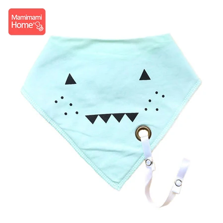 mint bib Mamihome Детские Бандана Нагрудники, Слюнявчики, одежда Силиконовый грызунок подвеска панды хлопковый слюнявчик новорожденных впитывающая салфетка детская Товары - Цвет: mint bib