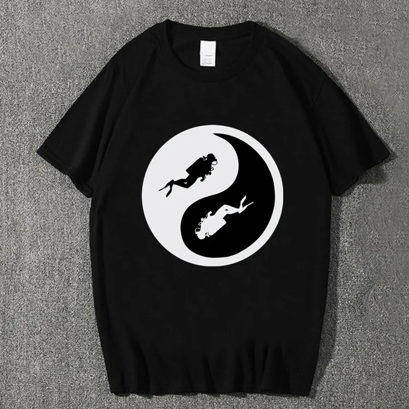 Стильная летняя футболка для подводного плавания топ хипстерская Мужская