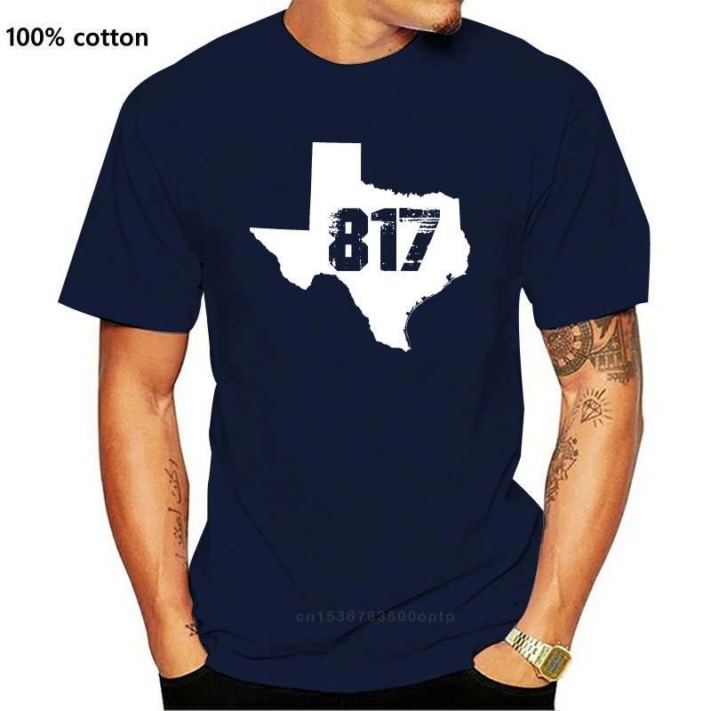 

Новинка, забавная Мужская футболка, Мужская Необычная футболка, Форт-Ворт, Техас, штат 817, футболка с кодом области