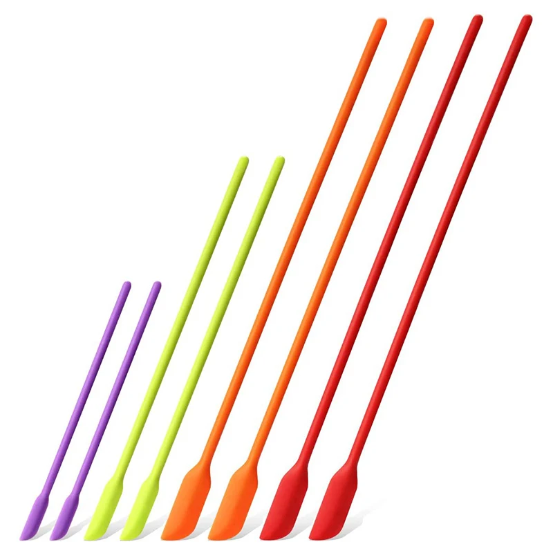 Мини Силиконовые шпатели 8 шт. в упаковке маленькие силиконовые для макияжа